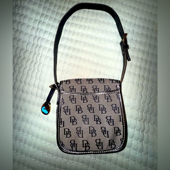 Dooney and Bourke Small Monogram Black and Gray Shoulder Bag - Picture 8 of 8